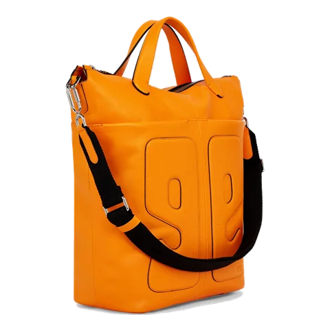 Skórzana torba shopper ECCO® E - Pomarańczowy - Main