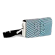 Skórzana torebka na telefon ECCO® E Stack Stripe - Niebieski - Main
