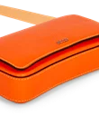 Skórzana torba przez ramię z klapką ECCO® - Pomarańczowy - D1