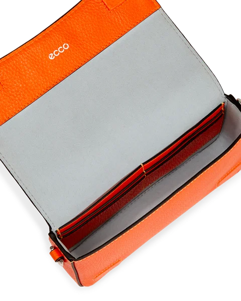 ECCO® Leather Pinch Crossbody Bag - Orange - I