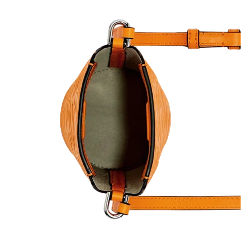 ECCO® Pot Wave skuldertaske i læder - Orange - Birdeye