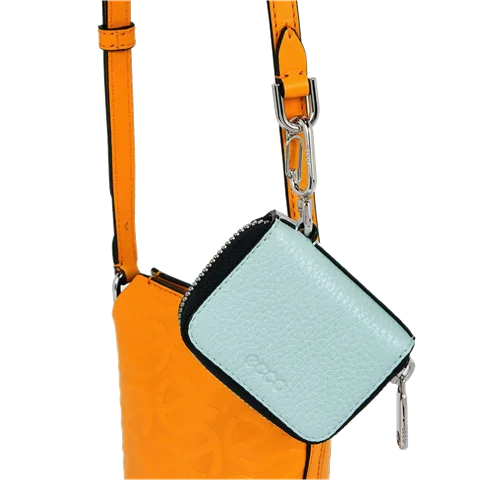 ECCO® Pot Wave Leather Crossbody Bag - Orange - Lifestyle