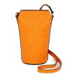 ECCO® Pot Wave Leather Crossbody Bag - Orange - Front
