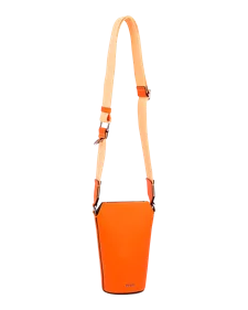 Skórzana torebka przez ramię ECCO® Pot - Pomarańczowy - M