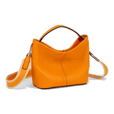 Skórzana torebka przez ramię ECCO® Takeaway - Pomarańczowy - Main