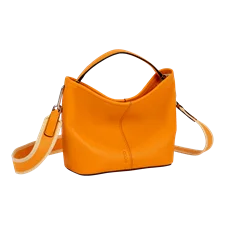 ECCO® Takeaway Leather Crossbody Bag - Orange - Main