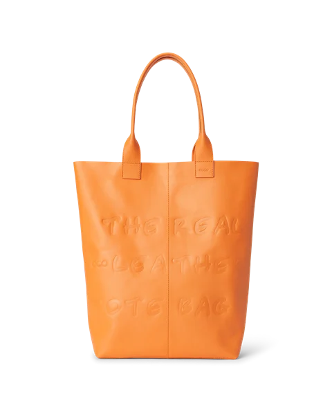 ECCO® tote bag -laukku nahkaa - Oranssi - M