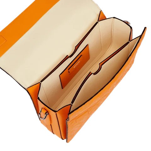 ECCO® Wave pinch vállpántos bőrtáska - Narancs - Inside