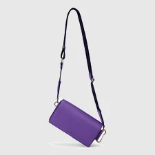 ECCO® Leather Crossbody Bag - Purple - Main