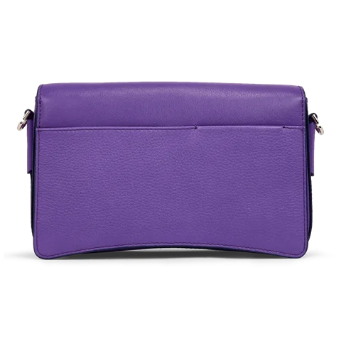ECCO® Pinch Leather Crossbody Bag - Purple - Back