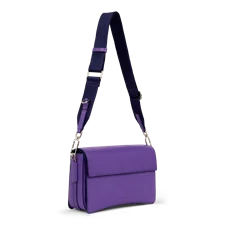 ECCO® Pinch Leather Crossbody Bag - Purple - Main