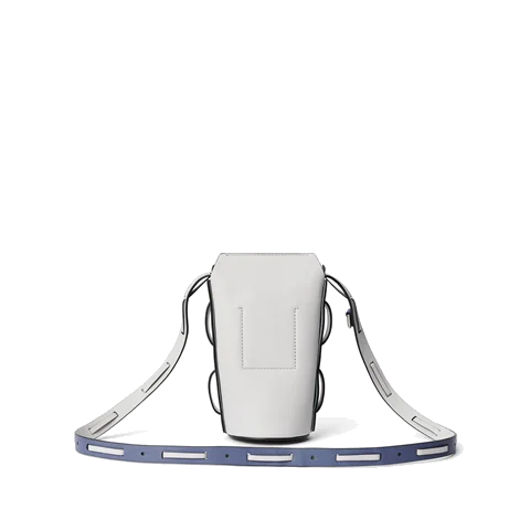 Skórzana torebka przez ramię ECCO® Pot - Fioletowy - Back
