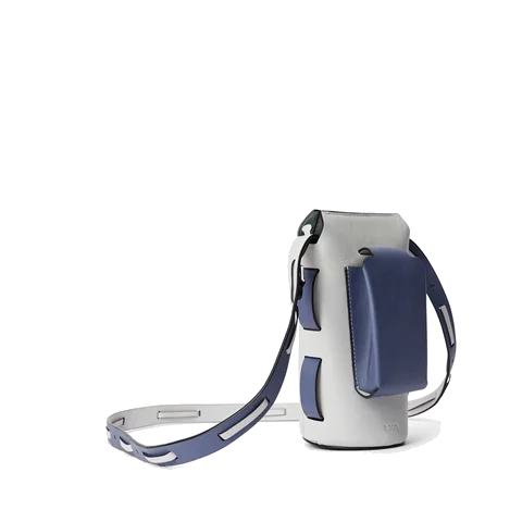 Usnjena torba za čez telo ECCO® Pot - Vijolična - Front