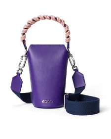 ECCO® Pot Umhängetasche aus Leder - Lila - M