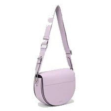Skórzana torebka saddle bag ECCO® Textureblock - Fioletowy - Main