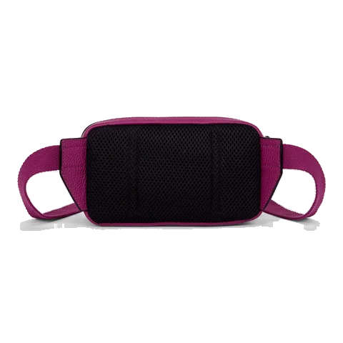 ECCO® Textureblock Leather Waist Bag - Purple - Back