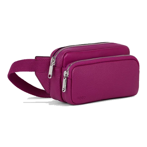 Bolsa cintura couro ECCO® Textureblock - Violeta - Main