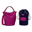 ECCO® Takeaway posetaske i læder - Lilla - Front
