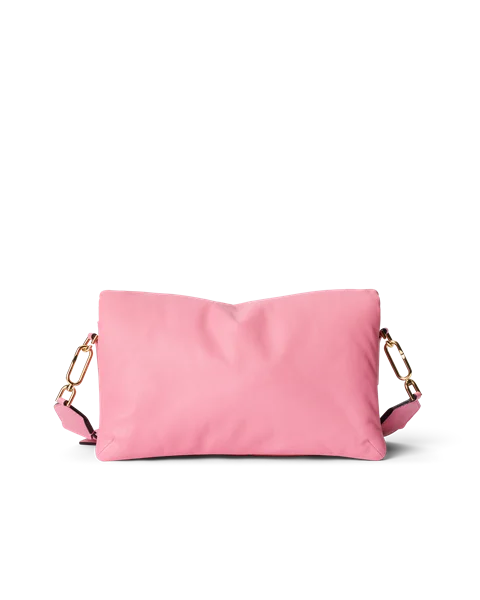Skórzana torba przez ramię z klapką ECCO® - Różowy - B