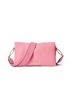 ECCO® Kožna stisnuta torba za nošenje preko tijela - Pink - M