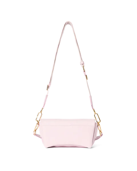 Kožená crossbody kabelka ECCO® Pinch - Růžová  - B