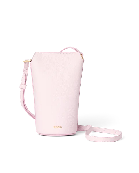 ECCO® Pot Umhängetasche aus Leder - Pink - M