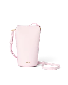 ECCO® Pot Umhängetasche aus Leder - Pink - M