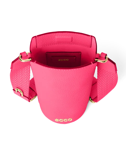 Kožená crossbody kabelka ECCO® Pot - Růžová  - I