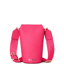 ECCO® Pot Umhängetasche aus Leder - Pink - M