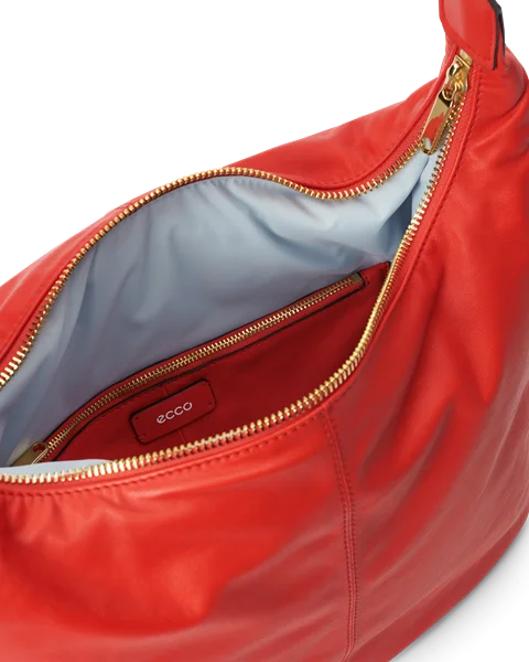 ECCO® Leather Hobo Bag - Red - I