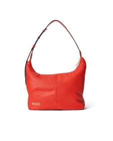 ECCO® Leather Hobo Bag - Red - M