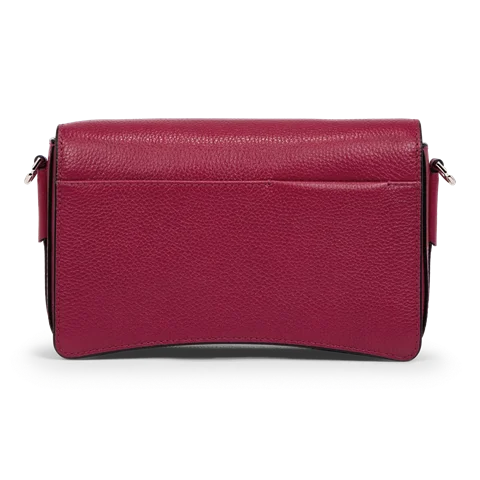 ECCO® Pinch Leather Crossbody Bag - Red - Back