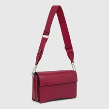 ECCO® Pinch Leather Crossbody Bag - Red - Main