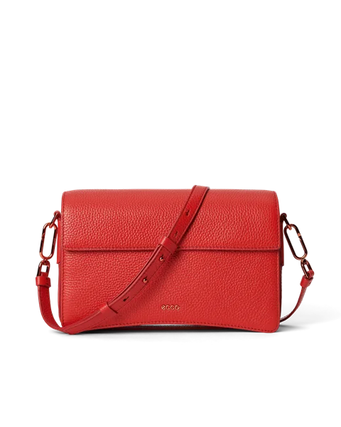 ECCO® Pinch crossbody-laukku nahkaa - Punainen - M