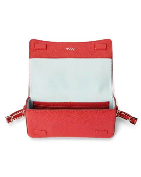 ECCO® Pinch Leather Shoulder Bag - Red - I