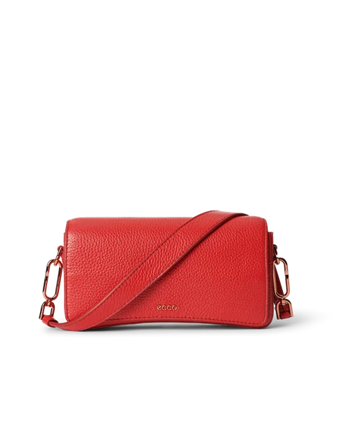 ECCO® Pinch Leather Shoulder Bag - Red - M