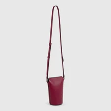 ECCO® Pot Leather Crossbody Bag - Red - Main