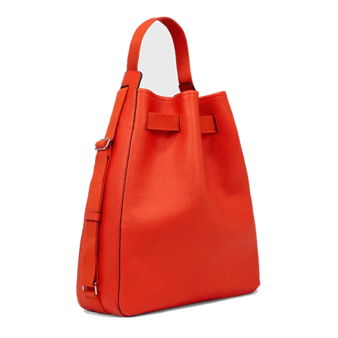 Skórzana torba na ramię ECCO® Sail - Czerwony - Back