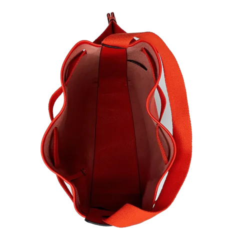 Usnjena ramenska torba ECCO® Sail - rdeča - Birdeye