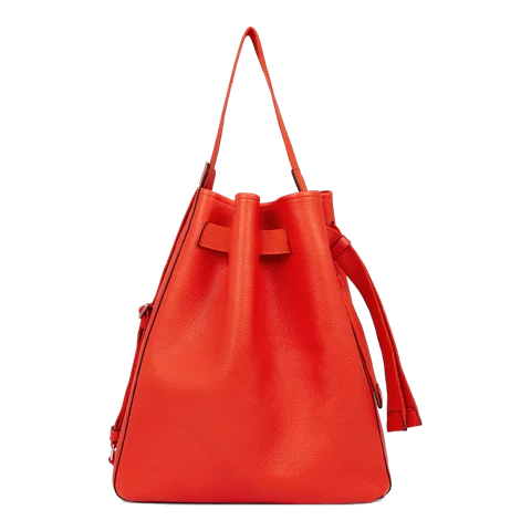 ECCO® Sail Leather Shoulder Bag - Red - Front