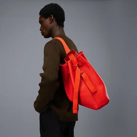 Skórzana torba na ramię ECCO® Sail - Czerwony - Lifestyle 3