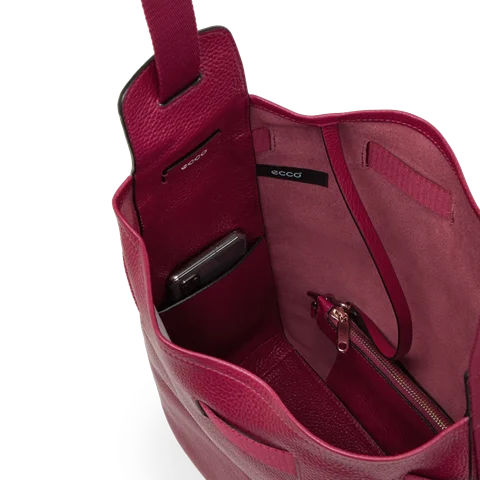 Skórzana torba na ramię ECCO® Sail - Czerwony - Inside