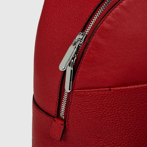 Malý Kožený ruksak ECCO® Textureblock - Červená - Lifestyle