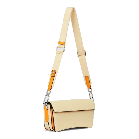 ECCO® Colorblock Leather Pinch Crossbody Bag - Yellow - Main