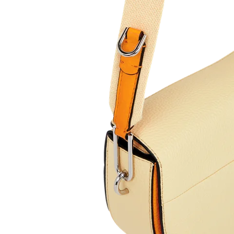 engagement Kiks udslettelse ECCO® Colorblock sadeltaske i læder | Gul