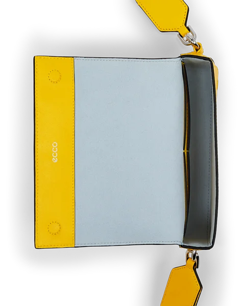ECCO® Leather Crossbody Bag - Yellow - Be