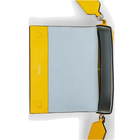 Skórzana torebka przez ramię ECCO® - Żółty - Birdeye