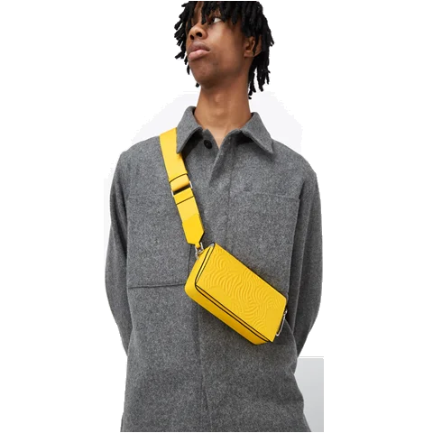 Skórzana torebka przez ramię ECCO® - Żółty - Lifestyle 2