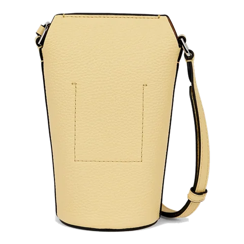ECCO® Pot Textureblock Leather Crossbody Bag - Yellow - Back