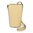 ECCO® Pot Textureblock Umhängetasche aus Leder - Gelb - Front